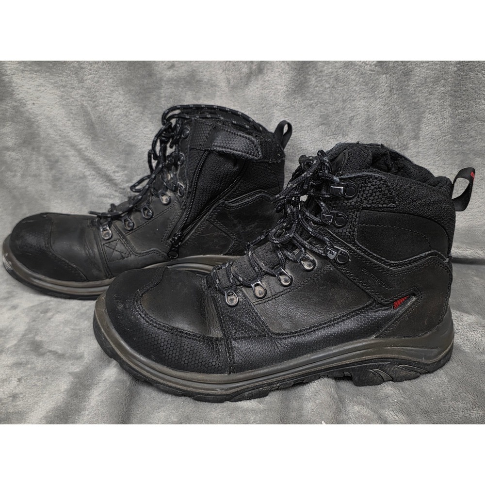 Red Wing VersaTrax 3532 Mens 8.5 D Black Leather Side Zip Safety Toe Work Boots